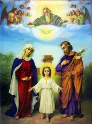 Picture of Picture 3D, 27X35" Holly Family - No: 3D-6069