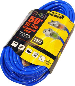 Picture of Pwr Extn Cord Od 12/3 50ft H-V Blu - No P010912BL