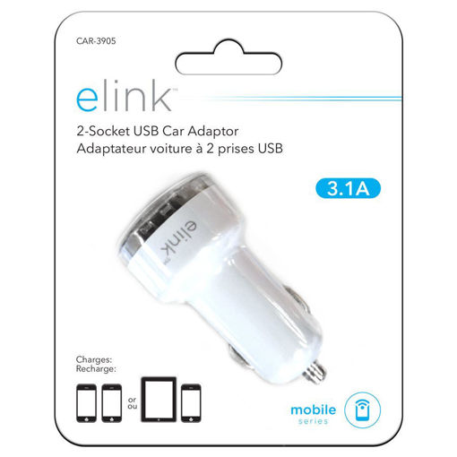 Picture of Car Charger Dual 2.1A Usb - No CAR-3905