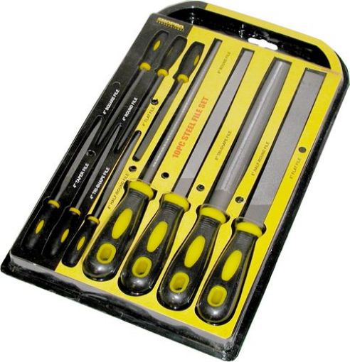 Picture of File Set 10Pc 4X8" 6X Needle - No: F000925