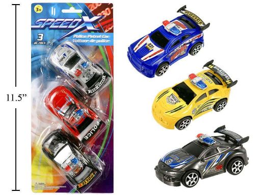 Picture of Speedx 3Pc 3.5in Police Patrol - No 01172