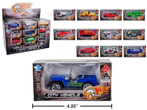 Picture of 1:64 Die Cast City Vehicle, Free Wheel - No 01144