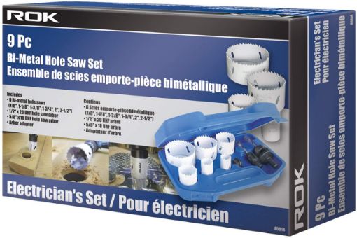 Picture of Bi-Metal Hole Saw Set 9Pc - No 40914