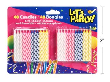 Picture of Birthday Candle 48Pk - No 45122CN