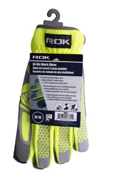 Picture of Glove Work Hi-Vis Med - No 70932