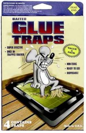 Picture of Mouse-Insect Glue Trap 4Pk - No CM-104-12
