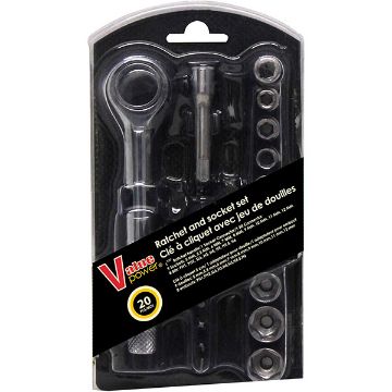 Picture of Ratchet And Socket Set 20Pcs - No 078506