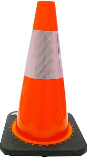 Picture of 18in Pvc Traffic Cone Refl Tape - No 71012