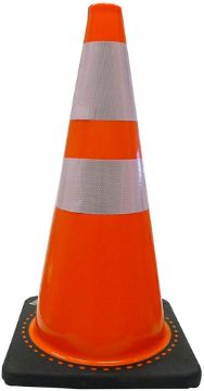 Picture of 28in Pvc Traffic Cone Refl Tape - No 71014