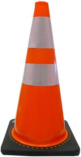 Picture of 28in Pvc Traffic Cone Refl Tape - No 71014