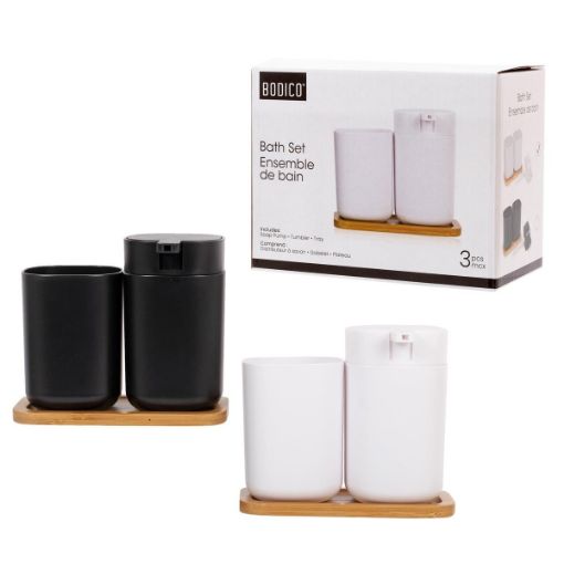Picture of 3Pc Set Soap Pump, Tumbler & Tray - No 78219