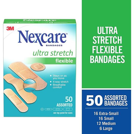 Picture of Bandages 50Pk Asst 3M - No 7100228841