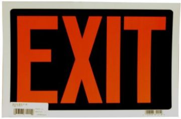 Picture of Sign Exit 8X12 - No 812-E