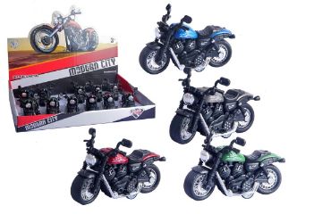 Picture of 1:18 Die Cast Pull Bank Moto Bike - No 01759