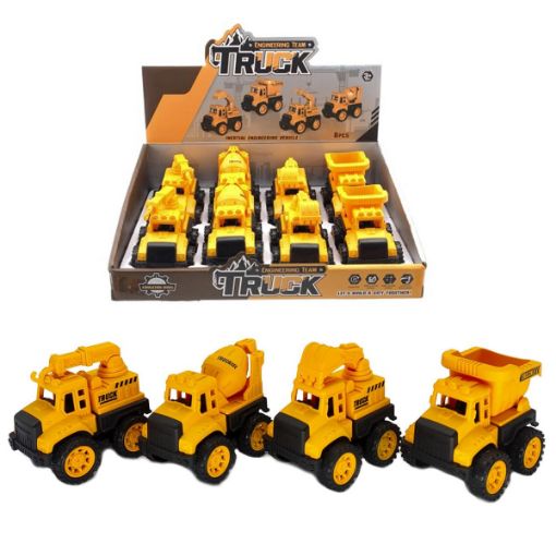 Picture of Friction Construction Trucks, 4 Asst - No 01546