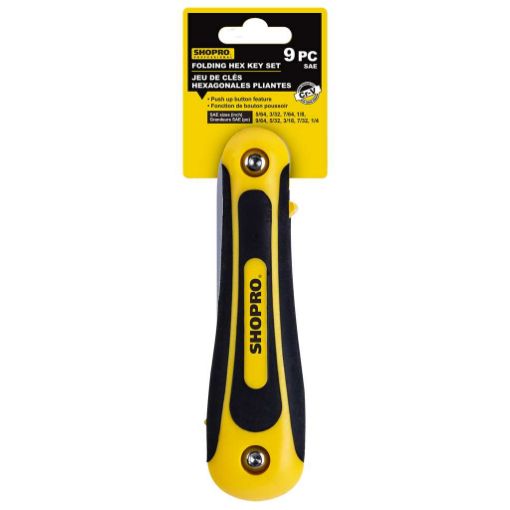 Picture of Folding Hex Keys Sae 9Pc - SKU: H005680