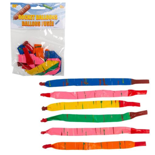 Picture of Rocket Balloons 36in 6Pk - SKU: 60340