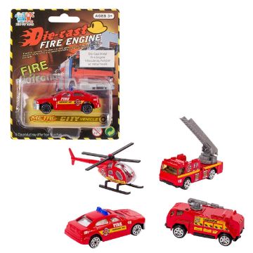 Picture of Die-Cast Metal Fire Engine, 4 Assorted -SKU: 01096