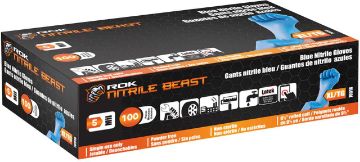 Picture of Gloves Nitrate 5Mil 100Pc Blue Xl - SKU: 70918