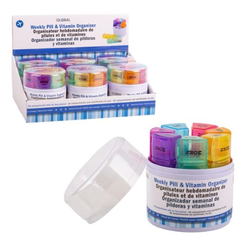 Picture of 4X A-Day Weekly Pill Case - SKU: 78431