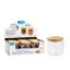 Picture of Glass Jar With Wooden Lid - SKU: 80050