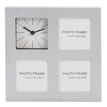 Picture of Photo Frame With Clock - SKU: PH40128-1