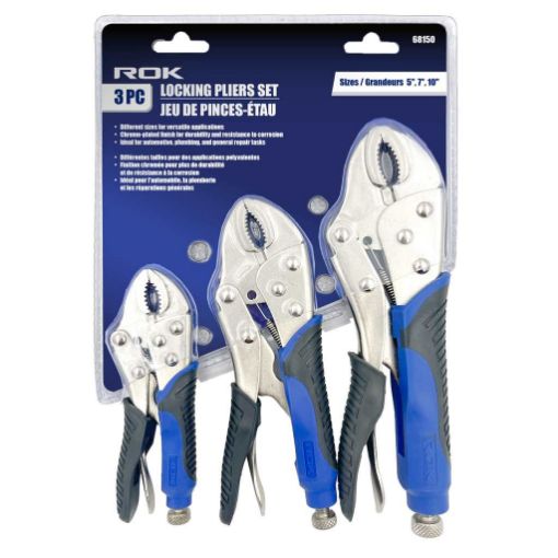 Picture of Locking Pliers 3Pc Set - SKU: 68150